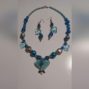 COPY - Hand crafted Necklace and earring set